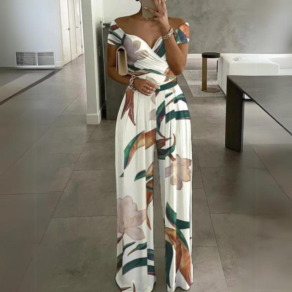 Eleganter Off-Shoulder-Jumpsuit