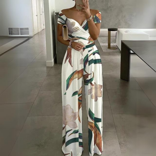 Eleganter Off-Shoulder-Jumpsuit