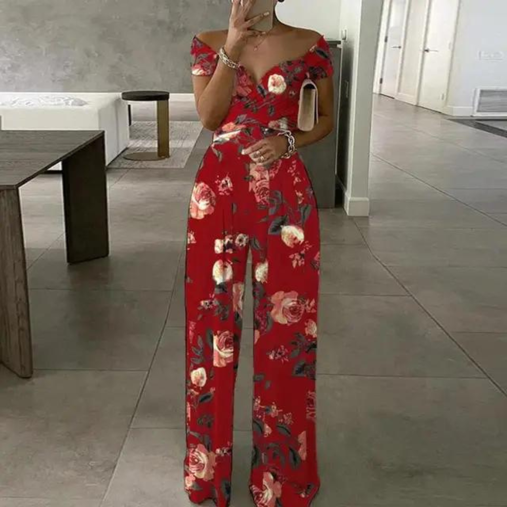 Eleganter Off-Shoulder-Jumpsuit