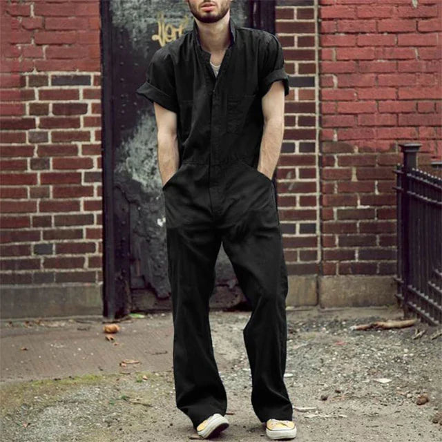 Einfarbiger Jumpsuit für Männer