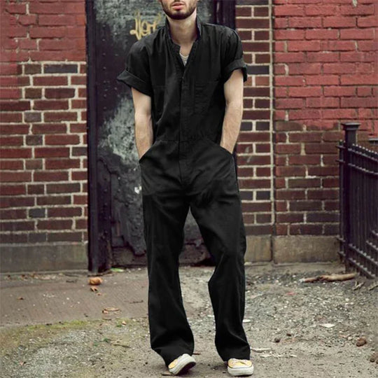 Einfarbiger Jumpsuit für Männer