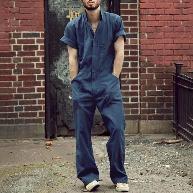 Einfarbiger Jumpsuit für Männer