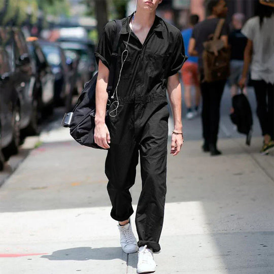 Einfarbiger Jumpsuit für Männer