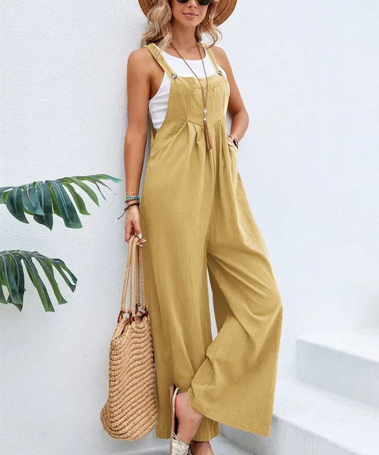Bequemer Weit Lockerer Jumpsuit