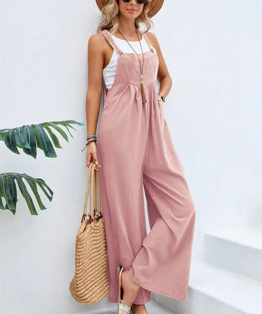 Bequemer Weit Lockerer Jumpsuit
