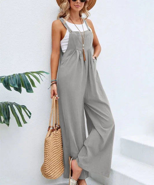 Bequemer Weit Lockerer Jumpsuit
