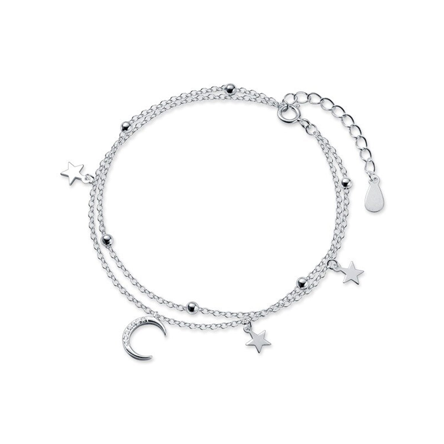 Doppellagige Kristallmondstern Anhängerarmbänder | Shop Nory