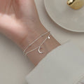 Doppellagige Kristallmondstern Anhängerarmbänder | Shop Nory