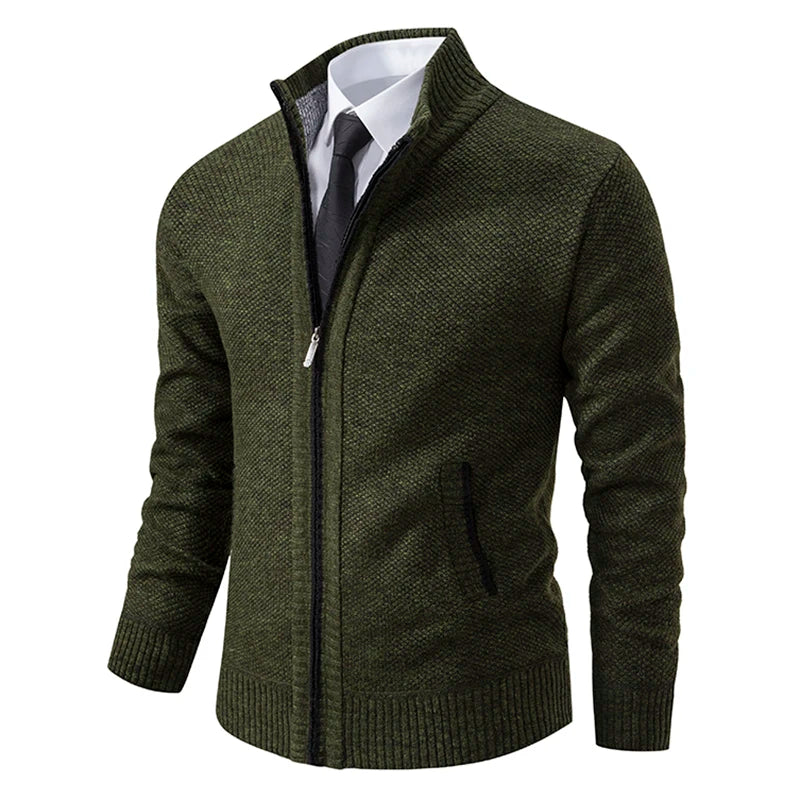 Stilvolle und Bequeme Winter Fleece Jacke mit Reißverschluss für Männer