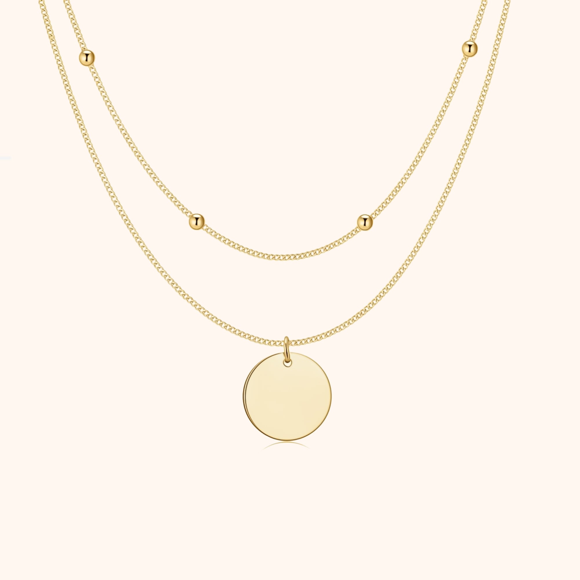Doppel-Medaillonkette - Amélie | Shop Nory
