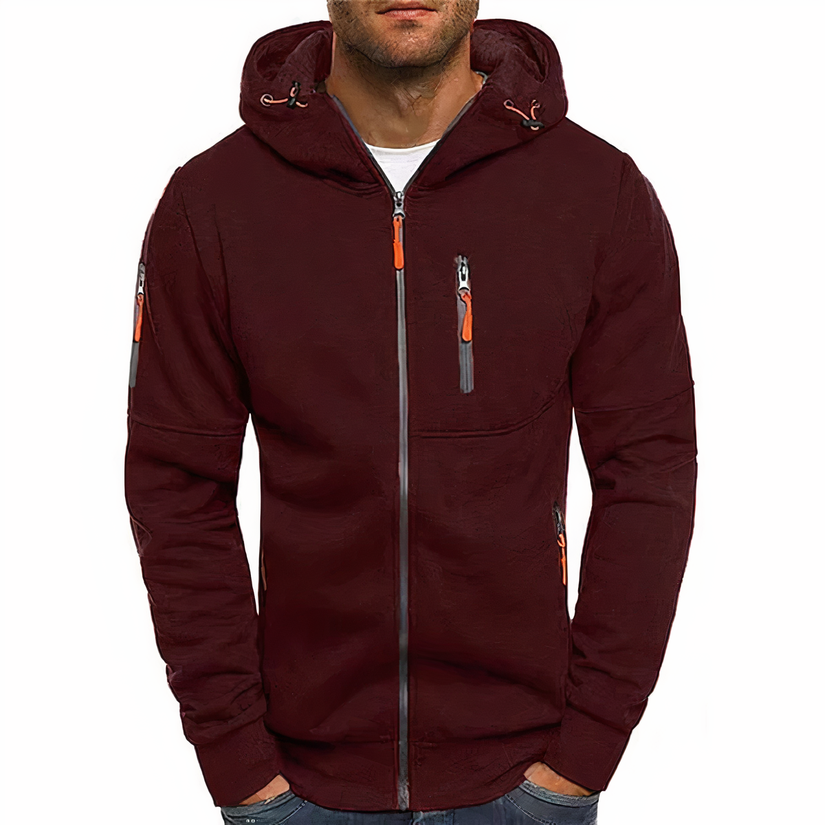 ShopNory Nathan Herren-Kapuzenjacke mit Reißverschluss