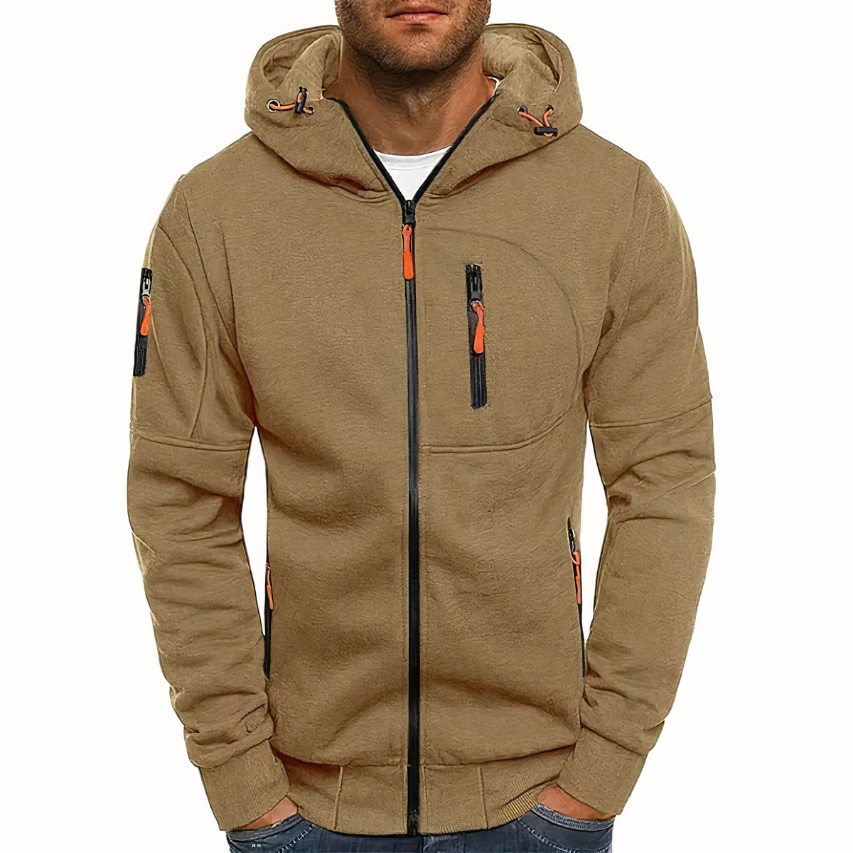 ShopNory Nathan Herren-Kapuzenjacke mit Reißverschluss