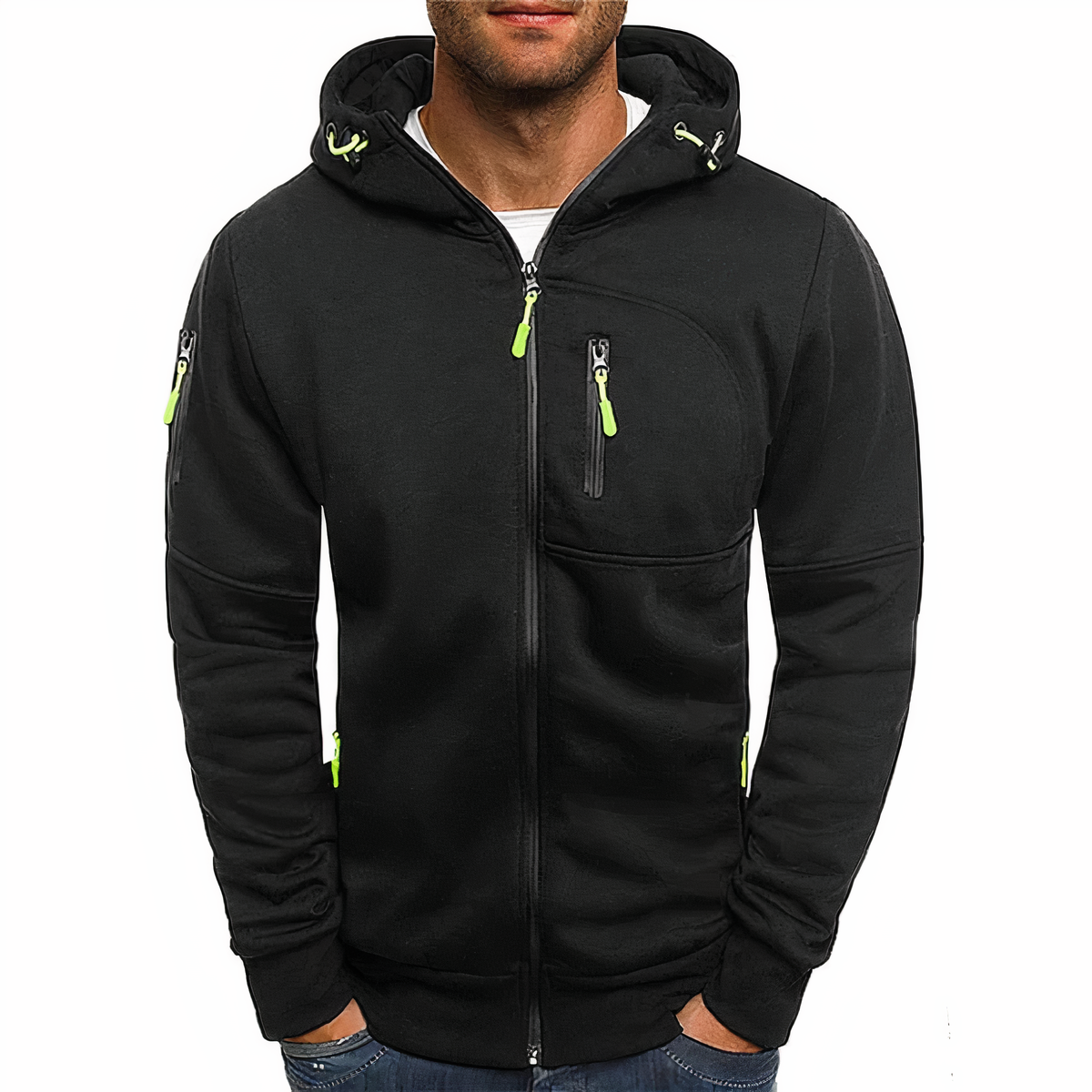 ShopNory Nathan Herren-Kapuzenjacke mit Reißverschluss