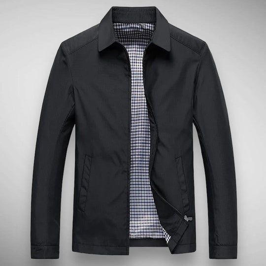 Herren Harrington-Jacke - Karierte Futter & Klassischer Kragen