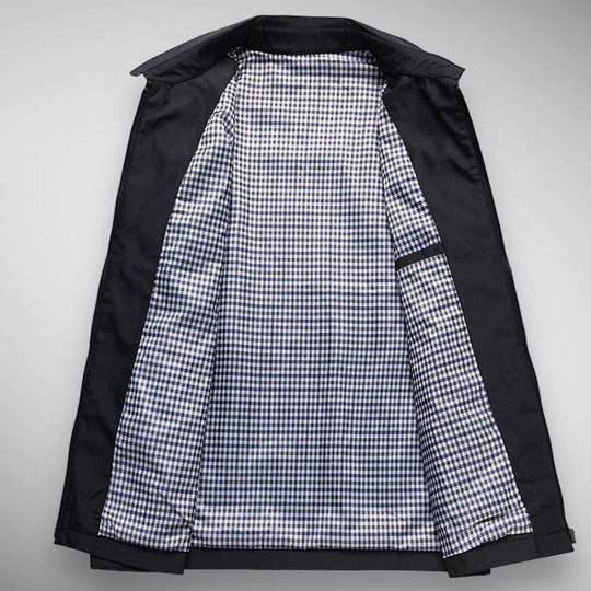 Herren Harrington-Jacke - Karierte Futter & Klassischer Kragen