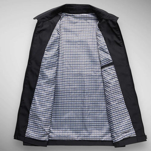 Herren Harrington-Jacke - Karierte Futter & Klassischer Kragen