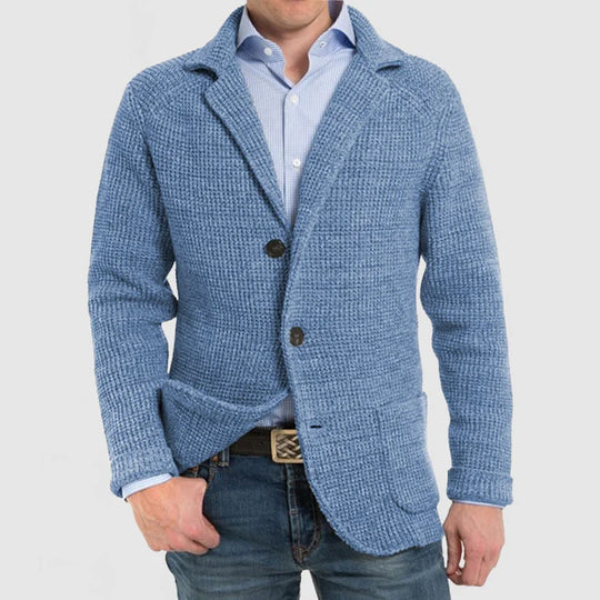 Herren Strickblazer mit zwei Knöpfen