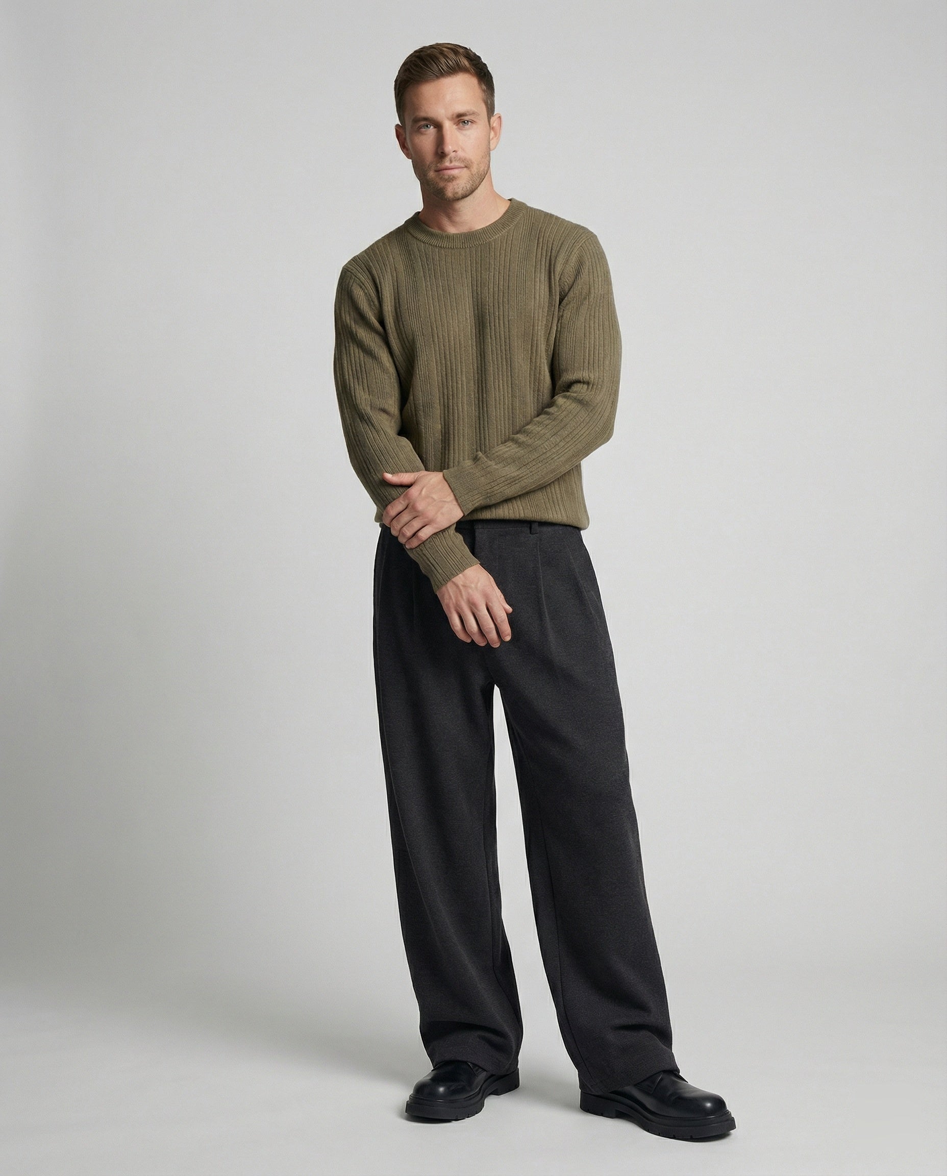 Old Money Style Wollhose Cleanfit Casual Anzughose Unisex