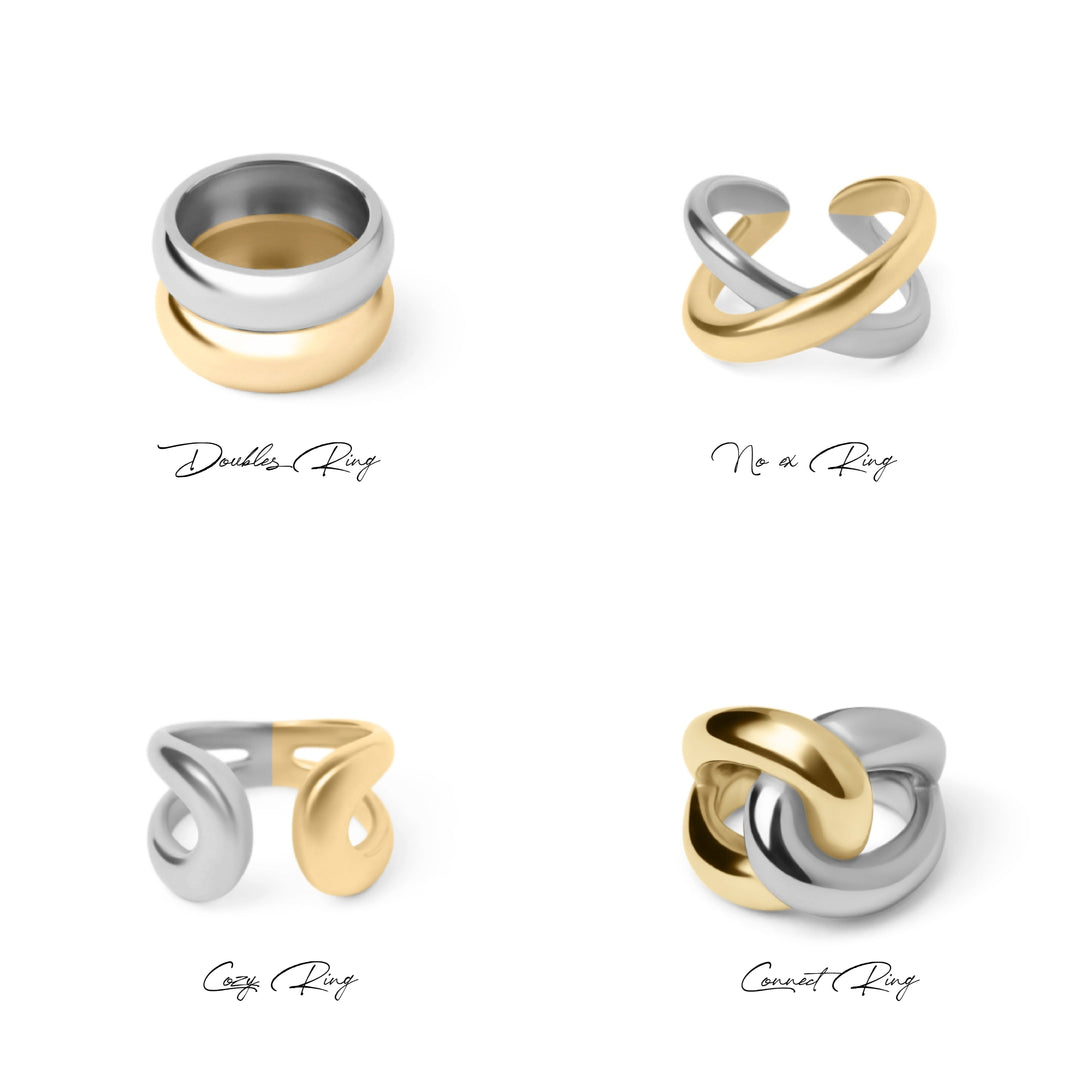 Bicolor Ringe Set | Shop Nory