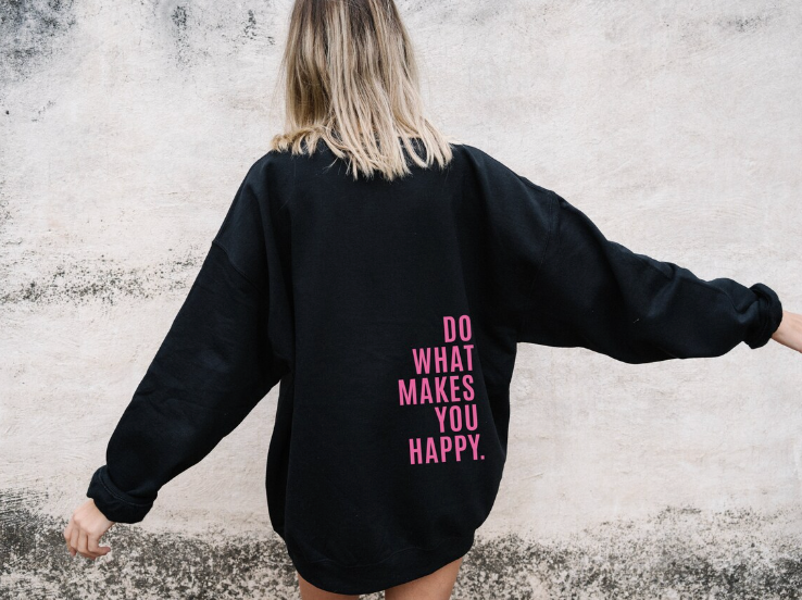 Damen Gelassenheit Statement Hoodie