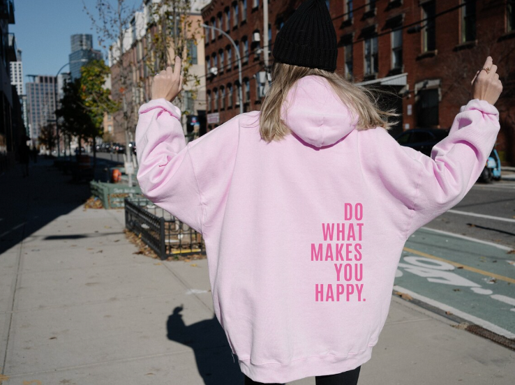 Damen Gelassenheit Statement Hoodie