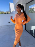 Sweatshirt-Kleid-Set