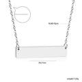 Damen Halskette mit personalisierbarem Anhänger aus hochwertigem Edelstahl Shop Nory