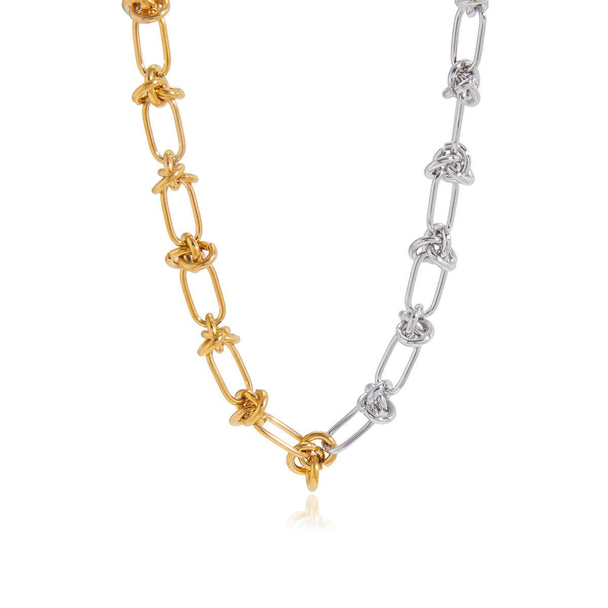 Damen Kette mit stylischem Knotendesign und verstellbarer Verlängerung Shop Nory