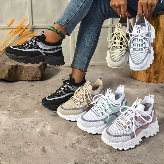 Herren nan gestrickter Sockensneaker mit elastischem Schlupfdesign und profiliertem Trail-Plateau Shop Nory