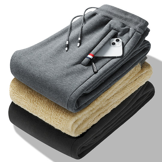 Herren Fleecegefütterte Jogginghose mit Teddyinnenfutter, Kordelzug und schmaler Bündchenpassform Shop Nory