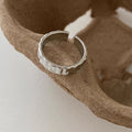 Damen Offener Ring mit geschwungenem Design und glänzender Oberfläche Shop Nory
