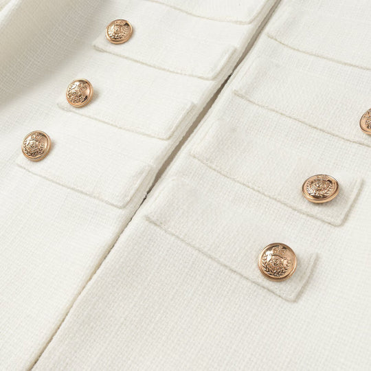 Damen Kurzjacke im militärischen Stil mit goldfarbenen Zierknöpfen Shop Nory