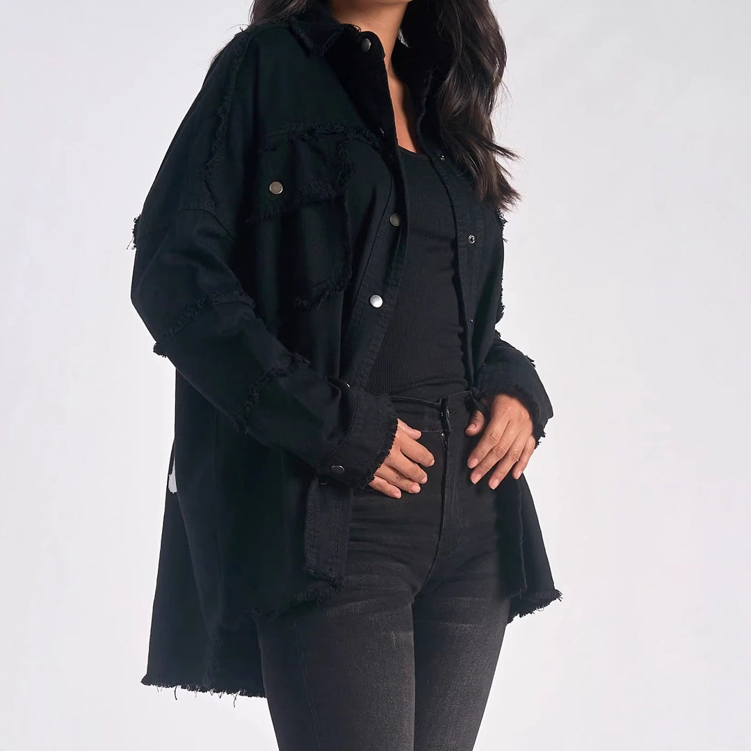 Damen Modische Overshirtjacke