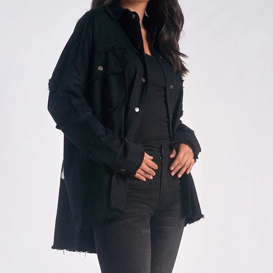 Damen Modische Overshirtjacke