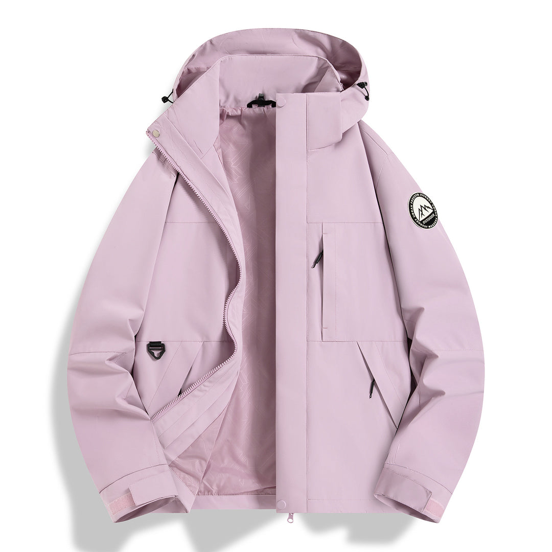 Damen Wasserfeste technische Kapuzenjacke mit verschweißten Nähten und verstellbaren Bündchen Shop Nory