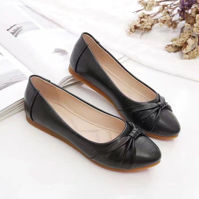 Damen Ballerinas mit modischem Knoten-Design und kuscheligem Innenfutter
