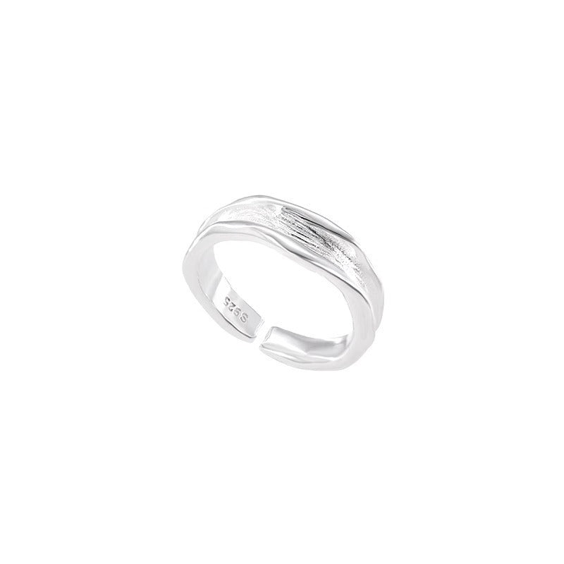 Damen Offener Ring mit modernem gewellten Design Shop Nory
