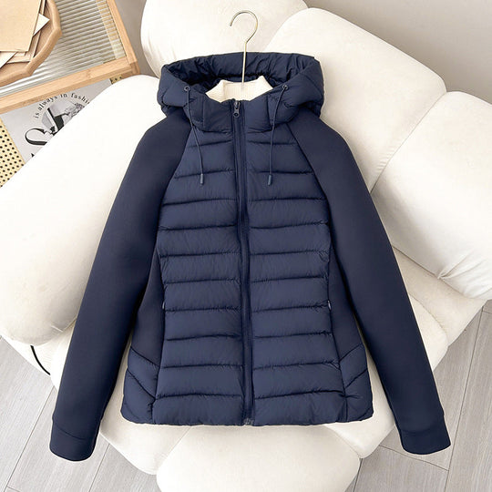 Damen vielseitige Hybridjacke mit Kapuze