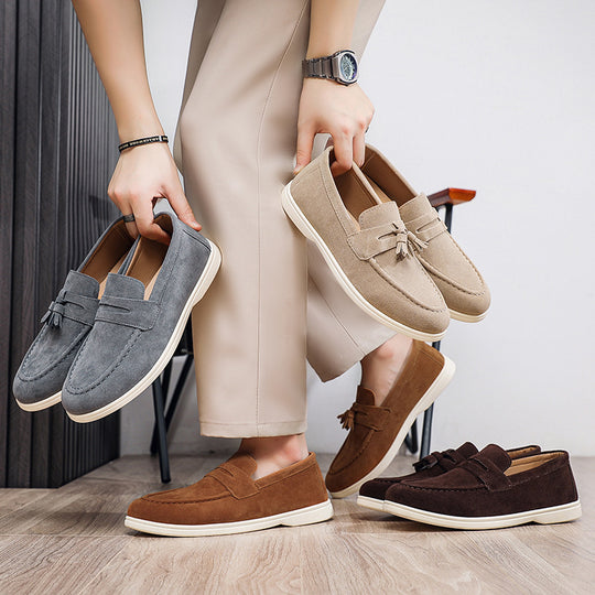 Herren Elegante Mokassins mit Quasten Shop Nory