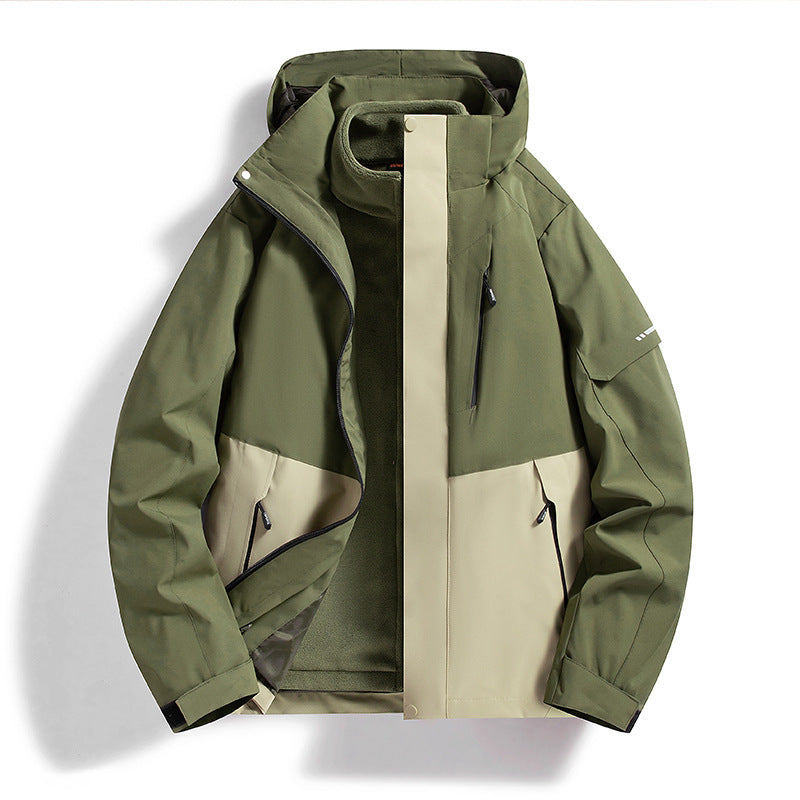 Damen Wasserdichte Outdoor-Jacke mit verstellbarer Kapuze Shop Nory