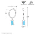 Damen Ohrhänger mit verführerischem Zirkonanhänger aus hochwertigem 925 Sterling Silber Shop Nory