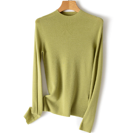 Damen Feinstrickpullover mit Stehkragen und schlanker Silhouette Shop Nory