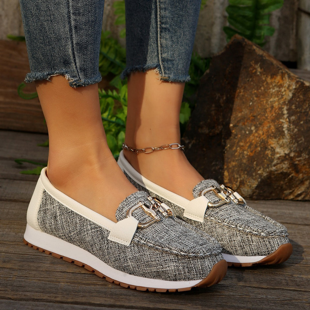 Damen Slipper-Loafer mit gepolstertem Komfortfußbett und rutschfester Profilsohle Shop Nory