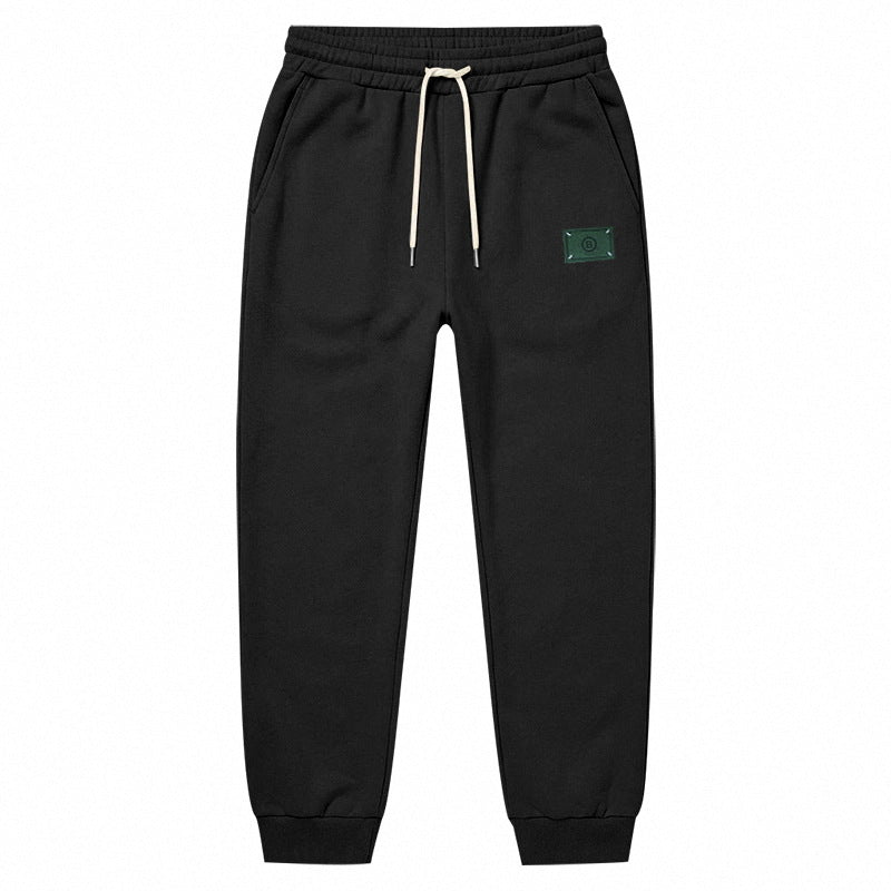 Herren Minimalistische Fleece-Jogginghose mit elastischem Tunnelzug und schmalen Bündchen Shop Nory