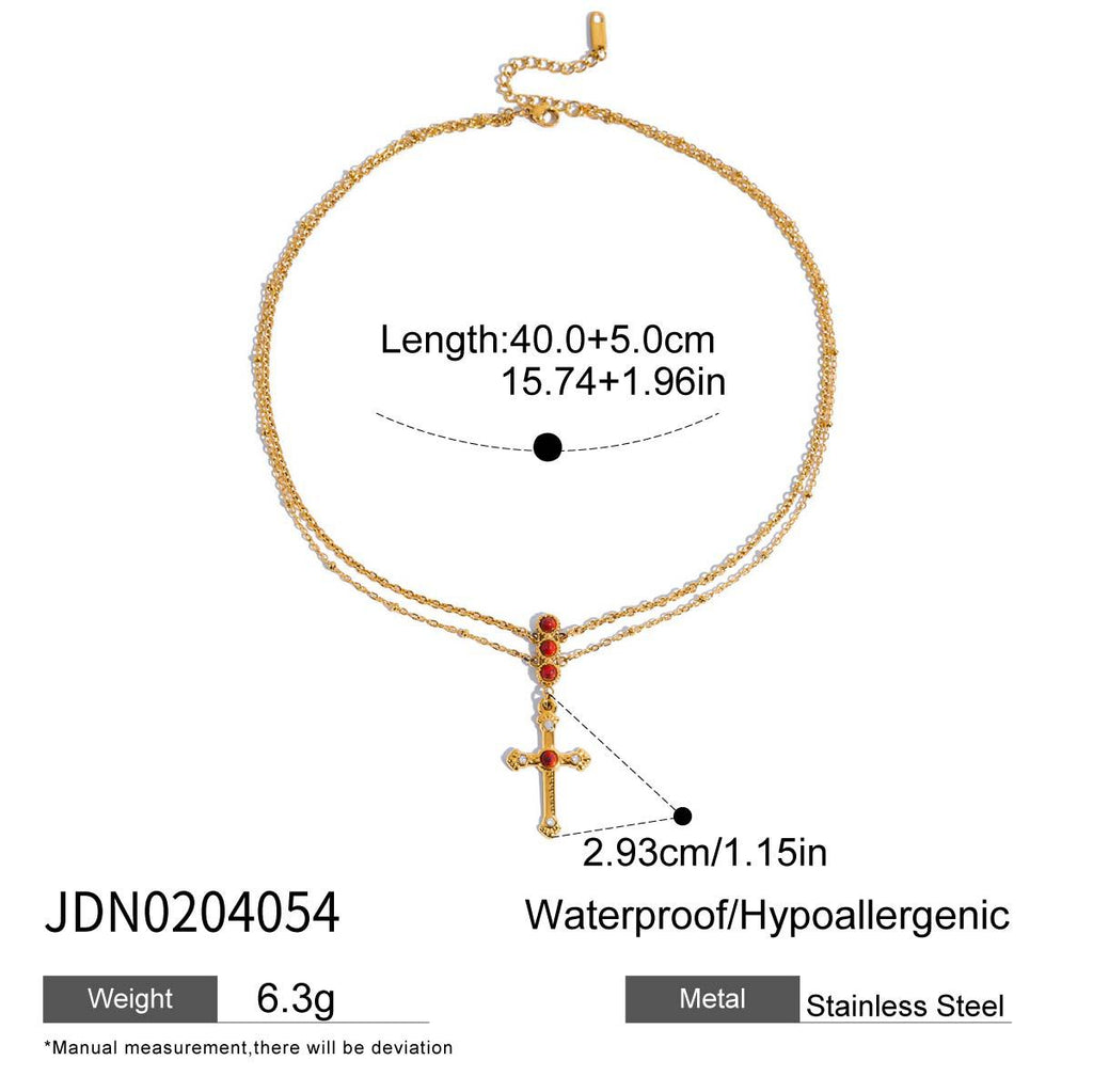 Damen elegante Kette mit hypoallergenem Edelstahl und verstellbarem Design Shop Nory