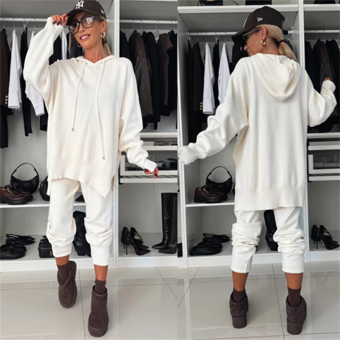 Damen oversized Kapuzenpullover und tapered Jogger Lounge-Set Shop Nory