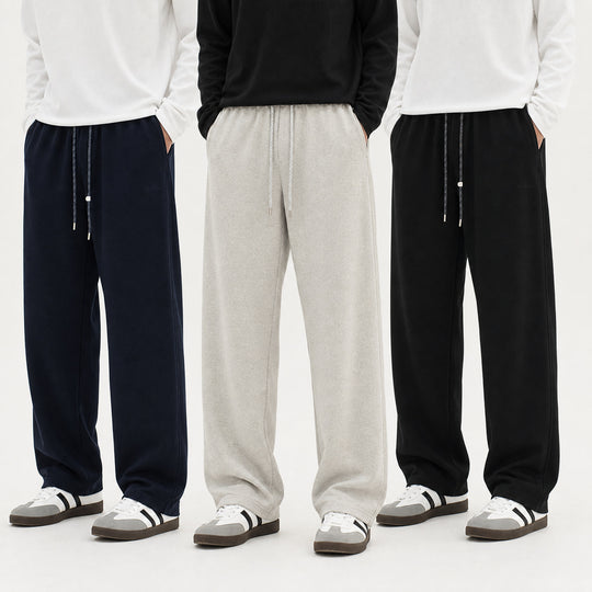 Unisex Baumwoll-Jogginghose mit weitem Bein und Kordelzug Shop Nory