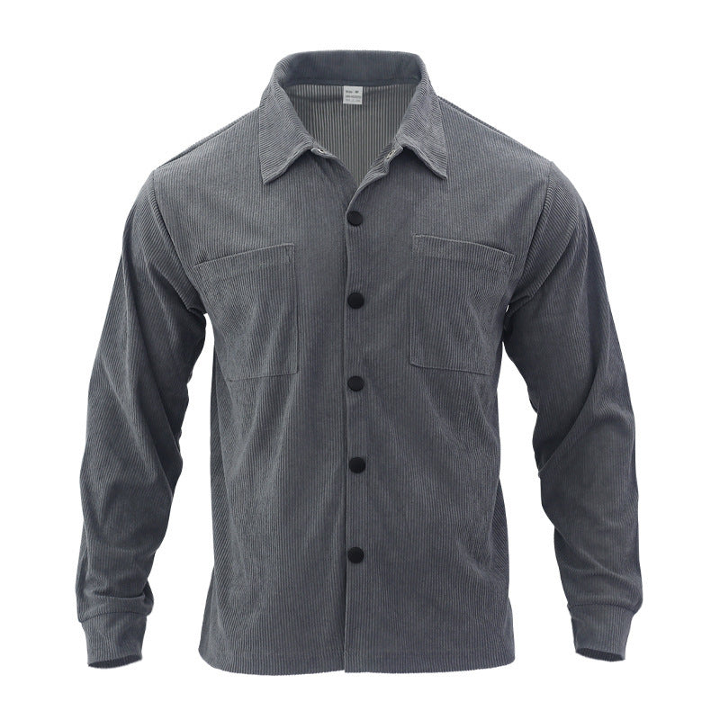 Herren Hochwertige Cordjacke mit praktischen Brusttaschen