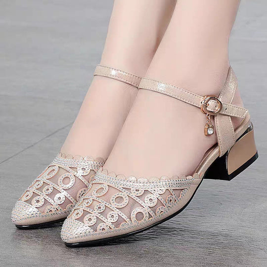 Damen elegante Ballerinas mit modischer Riemchenverzierung und komfortablem Fußbett