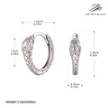 Damen Ohrhänger im einzigartigen Schlangendesign aus 925 Sterling Silber Shop Nory
